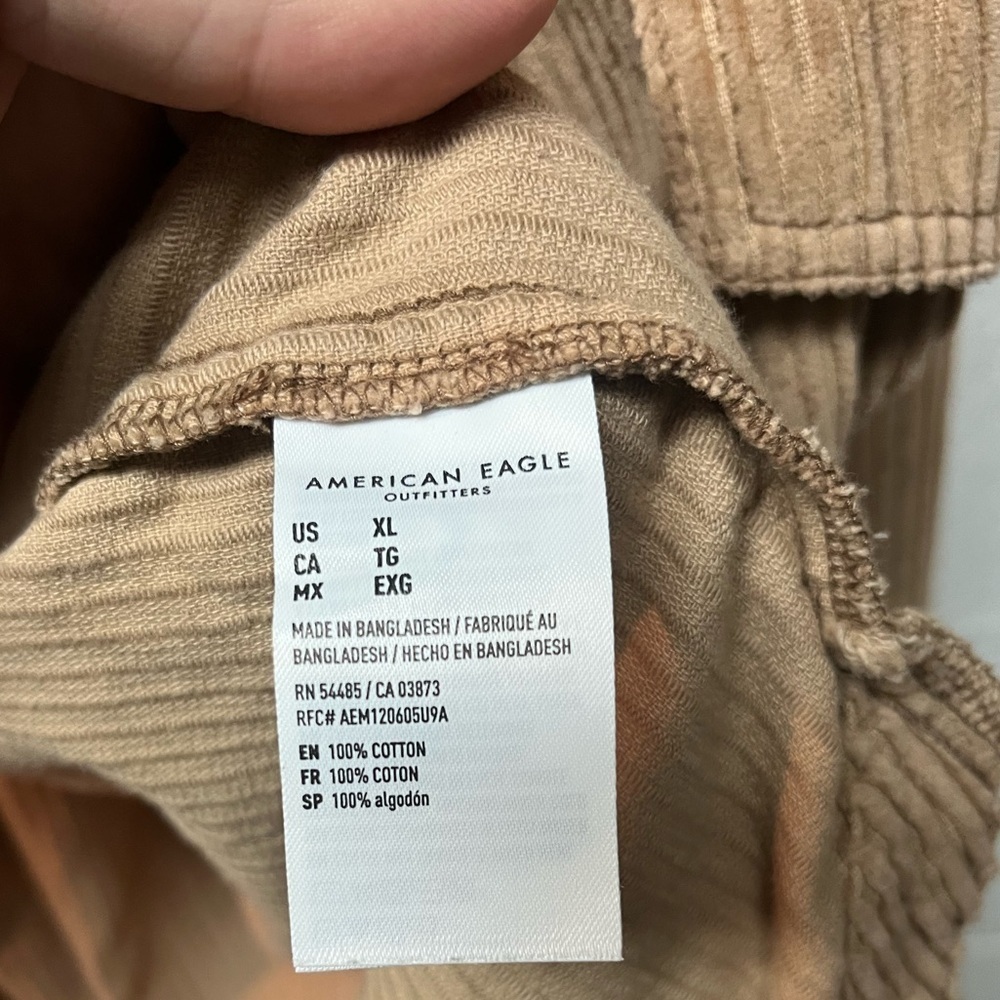 American Eagle Outfitters Camel Ribbed Knit. XL - Picture 4 of 5